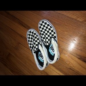 black & white checkered vans